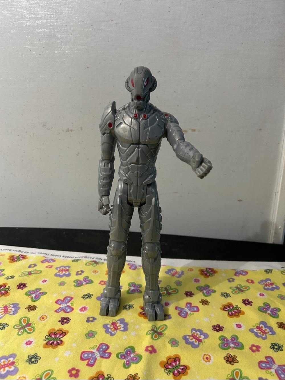 Hasbro Gray and Red Armored Action Figure